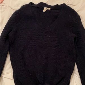 moth sweater with tie